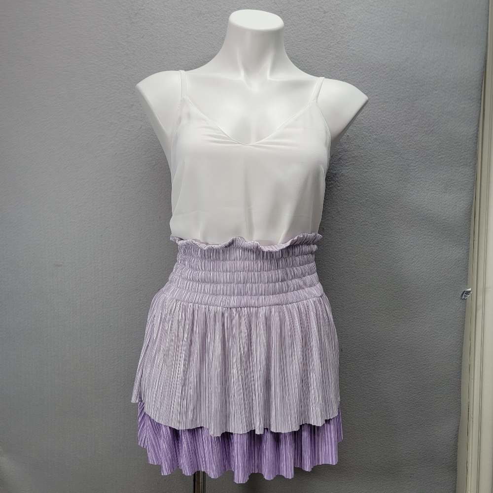 HOUSE OF WALLACE ISLA TWO TIERED SKIRT, SIZE XS